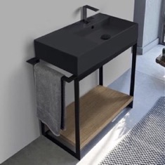 Modern  Console Vanity, 35 inch